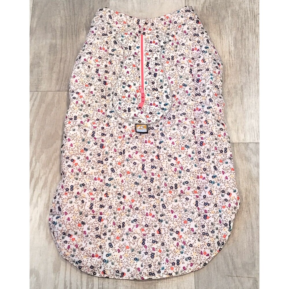 Kurgo Loft Reversible Dog Jacket XL Big Boned Pink Floral Quilted Winter Coat